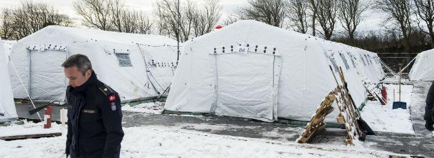 Snedækket nødlejr og isnende asyl-kommentarer i Thy